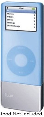 iLUV i602BLU Lithium Polymer Battery for iPod nano and Skin - Blue, Built-in high-capacity rechargeable lithium polymer battery extends the playback time of iPod nano up to a maximum of 56 hours (I602-BLU I602 BLU I602BL I602B jWIN)