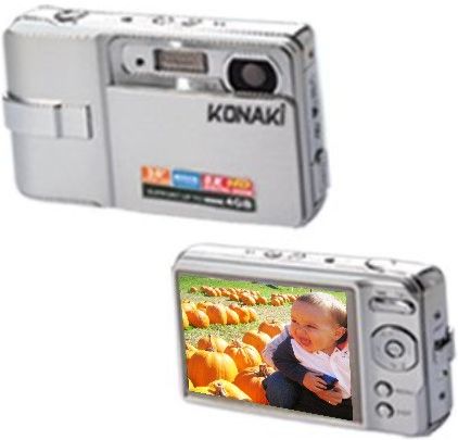 Konaki I602-DC5-3S model  DC5 12 MP Digital Camera, Digital Still Camera, PC Camera, Mass Storage, Card Reader, Voice Pen, 5.1 Mega Pixels, CMOS Image Sensor, 1024 x 768, 2048 x 1536, 2592 x 1944, 3264 x 2448 and 4000 x 3000 Image Resolution, 3.0