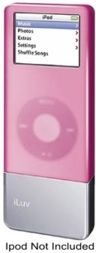 iLUV i602PNK Lithium Polymer Battery for iPod nano and Skin - Pink, Built-in high-capacity rechargeable lithium polymer battery extends the playback time of iPod nano up to a maximum of 56 hours (I602-PNK I602 PNK I602PN I602P jWIN)