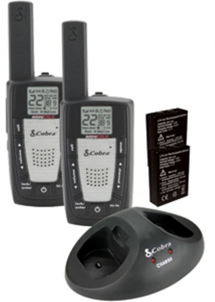 Cobra LI6500-2WXVP MicroTALK Two Way Radio, FRS/GMRS Type, 22-channel Channels, 20 miles Max Talk Range, 10 Call Alerts, 38 analog / 83 digital Sub-Channels Qty, Channel Scan, Programmable Scan, Custom Codes, Audible Call Alert, Keypad Lock, Keystroke Tone, Weatherproof, 10 NOAA weather channels Weather Channels, External Antenna, Speaker / microphone / DC power input jack Connections, LCD display (LI6500 2WXVP LI65002WXVP)