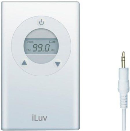 iLuv I701 Digital FM Radio Transmitter, White, Listen to ipod songs through your car's fm radio with iluv powerful fm transmitter, Compact and easy-to-use design for ultra-light portability and maximum convenience, LCD screen for FM radio frequency display, Wide-range selectable frequency (88.1MHz to 107.9MHz) with 0.1MHz steps (I-701 I 701)