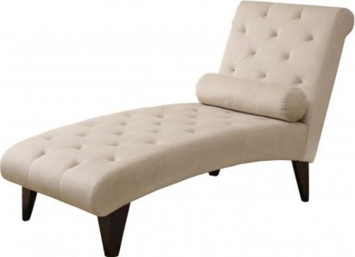 Monarch Specialties I 8032 Taupe Velvet Fabric Chaise Lounger, Gently contoured, Upholstered in taupe velvet fabric, Tailored seating, Contemporary flair, Tufted accents, UPC 021032253561 (I 8032 I-8032 I8032)