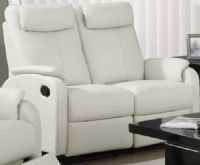 Monarch Specialties I 81IV-2 Reclining - Love Seat Ivory Bonded Leather / Match, Both seats recline for added relaxation, Upholstered in Bonded Leather, Modular compact size easy to move and arrange, Comes in 2 separate pieces, Comfortably seats up to 2 people, UPC 878218004987 (I-81IV-2 I81IV2 I 81IV 2 I81IV I 81IV I-81IV I 81IV-2) 