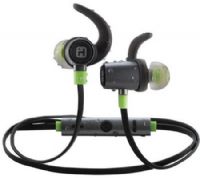 iHome IB73GQC Model iB73 Water-Resistant Bluetooth Sport Earbuds with Microphone, Gunmetal and Green; Detachable ear cushions fit a variety of ear sizes; Stylish Flat cable provides tangle free use; Soft flexible ear clip; USB charging cable included; Matching Travel pouch for added portability and protection; UPC 047532907278 (IB 73 GQC IB 73GQC IB73 GQC IB-73-GQC IB-73GQC IB73-GQC) 