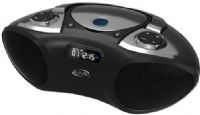 iLive IBC233B Bluetooth CD Radio Portable Boombox, Supports Bluetooth 2.0, CD player (CD, CD-R/RW), FM Radio (PLL), Top-load disc player, 3.5mm audio input, Digital volume control, Programmable tracks, Built-in stereo speakers, LCD display with white backlight, Requires 6 C batteries (not included), Battery life ~6 hours audio, Built-in AC power cable, UPC 047323233005 (IBC-233B IBC 233B IBC233) 