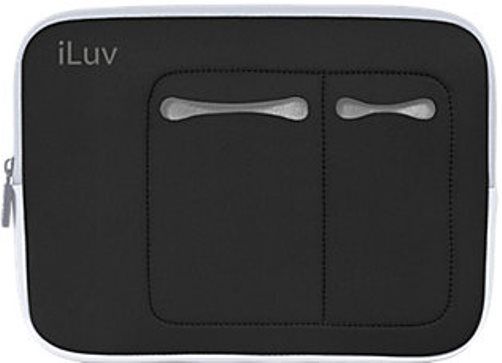iLuv iBG2000-BLK Mini Laptop Sleeve, Black Fits with iPad and 7-10.2 mini laptops, Water resistant neoprene offers essential protection, Smooth pocket interior to avoid scratches, Secure lip keeps laptop in place, Padded to protect your laptop from bumps and dents, Additional exterior pockets for electronic essentials, UPC 639247783010 (IBG2000BLK IBG2000 BLK IBG-2000BLK IBG 2000BLK)