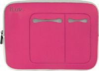 iLuv iBG2000-PNK Mini Laptop Sleeve, Pink Fits with iPad and 7-10.2” mini laptops, Water resistant neoprene offers essential protection, Smooth pocket interior to avoid scratches, Secure lip keeps laptop in place, Padded to protect your laptop from bumps and dents, Additional exterior pockets for electronic essentials, UPC 639247783089 (IBG2000PNK IBG2000 PNK IBG-2000PNK IBG 2000PNK) 