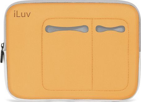 iLUV iBG2010-ORG Mini Laptop Sleeve, Orange Fits with 13 Laptops including MacBook models, Water resistant neoprene offers essential protection, Smooth pocket interior to avoid scratches, Secure lip keeps laptop in place, Padded to protect your laptop from bumps and dents, Additional exterior pockets for electronic essentials, UPC 639247783171 (IBG2010ORG IBG2010 ORG IBG-2010ORG IBG 2010ORG)