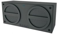 iHome IBN24GX Gray Bluetooth Portable Speaker System; Rubber Finish; Wirelessly stream music from any Bluetooth enabled smartphone or audio device; NFC technology for instant bluetooth set-up; Auto-link for fast and easy Bluetooth set-up; Built-in rechargeable Li-Ion battery; MicroUSB cable for charging via USB power source; Dimensions 8" x 4" x 3"; Item Weight 1.1 pounds; UPC 047532904932 (IBN-24GX IBN24 GX IBN24-GX IBN 24GX) 