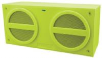 iHome IBN24MX Green Bluetooth Portable Speaker System; Rubber Finish; Wirelessly stream music from any Bluetooth enabled smartphone or audio device; NFC technology for instant bluetooth set-up; Auto-link for fast and easy Bluetooth set-up; Built-in rechargeable Li-Ion battery; MicroUSB cable for charging via USB power source; Dimensions 8" x 4" x 3"; Item Weight 1.1 pounds; UPC 047532904932 (IBN 24 MX IBN 24MX IBN24 MX IBN-24-MX IBN-24MX IBN24-MX) 