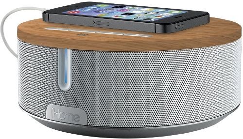 iHome IBN26WC Bluetooth Stereo System with Speakerphone, White; Wirelessly stream music from iPad, iPhone, iPod touch, Android, Blackberry and other Bluetooth-enabled devices; NFC (Near Field Communication) technology for instant Bluetooth setup; USB port to charge mobile devices (charging cable not included); UPC 047532905052 (IBN-26WC IBN 26WC IB-N26WC IBN26W IBN26)