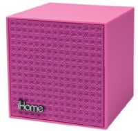 iHome IBT16PPC Model iBT16 Bluetooth Rechargeable Mini Speaker Cube in Rubberized Finish, Pink; Stream digital audio wirelessly from your Bluetooth-enabled audio device; Built-in rechargeable battery; Supplied cable for charging speakers; Specially designed high-end driver delivers astounding clarity, depth and power in single speaker; UPC 047532903959 (IBT 16 PPC IBT 16PPC IBT16 PPC IBT-16-PPC IBT-16PPC IBT16-PPC) 