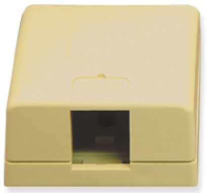 ICC IC107SB1IV Surface Mount Box, 1-Port, Ivory, Provides a clean modular surface mount outlet solution of voice, data, and other communication needs to the work area for commercial or residential applications (IC107SB1-IV IC107SB1I IC107SB1 IC-107SB1IV)