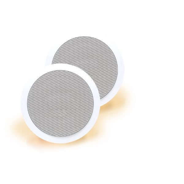 Acoustic Research IC65  6.5-Inch Ceiling Speakers, White (IC-65, IC 65, IC65W, IC65-W)