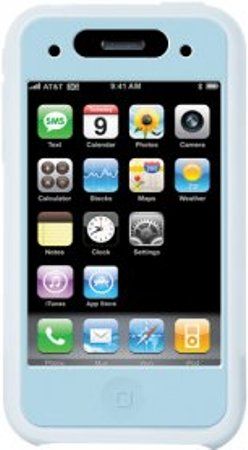 iLuv iCC72BLU Two-Tone Silicone Case, Blue, Perfect fit for your iPhone 3G, Protect your iPhone 3G from scratches, Full access to controls, Charge and Sync while in case, Glare-free protective film for touch screen included, Dimensions (W x H x D): 2.57