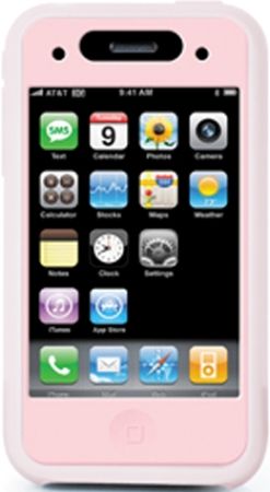 iLuv iCC72PNK Two-Tone Silicone Case, Pink, Perfect fit for your iPhone 3G, Protect your iPhone 3G from scratches, Full access to controls, Charge and Sync while in case, Glare-free protective film for touch screen included, Dimensions (W x H x D): 2.57