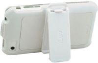 iLuv iCC75WHT Holster with Stand and Cover, White, Flip-top design protects your iPhone 3G from scratches, Total access to headphone jack, screen and bottom connector, 180-degree swivel belt clip, Swivel belt clip can also be used as a stand, Protective film for iPhone 3G screen included (ICC75WHT ICC75-WHT I-CC75-WHT I-CC75 ICC75 ICC-75) 