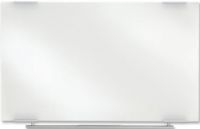 Iceberg Enterprices 31150 Glass Dry Erase Board, 1/4-inches tempered glass dry erase surface with ultra white back coating, Glass surface will never ghost, High-tech elegance with frameless design, Accessory marker and eraser tray, 36" Board Height x 60" Board Width, Aluminum channels support a high-tech rail to capture markers and an eraser tray, UPC 674785311509 (31150 ICEBERG31150 ICEBERG-31150 ICEBERG 31150 ICE31150 ICE-31150 ICE 31150) 