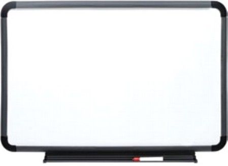 Iceberg Enterprises 37039 Dry Erase Board with Charcoal Frame, Premium, ghost free, coated styrene dry erase surface, Replaceable writing surface, Hanging hardware included, Blow Mold Frame, White Surface Color, Includes Marker Tray, Size 36 x 24 Inches, Weight 12 lbs. (ICEBERG37039 ICEBERG-37039 37-039 370-39)
