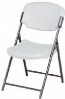 Iceberg Enterprises 64003 Rough n Ready Folding Chair, Platinum, Ergonomically Designed for Superior Comfort, Constructed of Blow Molded High Density Polyethylene soft but firm feel Lightweight, Sturdy Heavy Guage, Powder Coated, Oval Steel Tube Frame, 225 lbs. Load Capacity, For Indoor or Outdoor Use, Non-mar Plastic Feet (ICEBERG64003 ICEBERG-64003 64-003 640-03) 