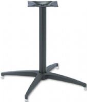 Iceberg Enterprises 65045 OfficeWorks Round Standard Table Base, Black, Ideal for small conference areas or for adding extra workspace, Sturdy die-cast aluminum base with four legs, Heavy-gauge steel cylinder post, Adjustable leveling guides ensure stability on uneven surfaces, Tops Sold Separately (ICEBERG65045 ICEBERG-65045 65-045 650-45) 