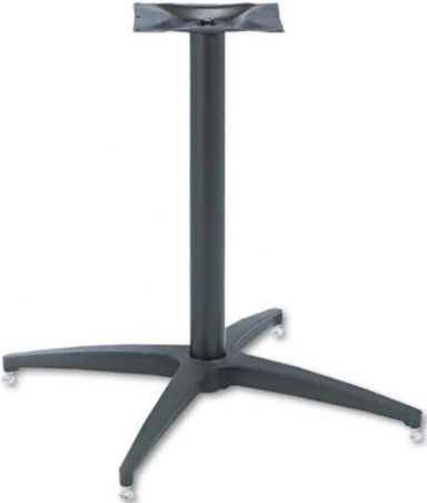 Iceberg Enterprises 65045 OfficeWorks Round Standard Table Base, Black, Ideal for small conference areas or for adding extra workspace, Sturdy die-cast aluminum base with four legs, Heavy-gauge steel cylinder post, Adjustable leveling guides ensure stability on uneven surfaces, Tops Sold Separately (ICEBERG65045 ICEBERG-65045 65-045 650-45)