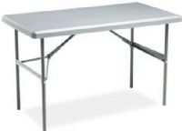 Iceberg Enterprises 65207 IndestrucTable TOO Folding Table, 1200 Series Commercial Grade, Charcoal, Size 24” x 48”, 600 lbs Capacity, Maximum 29” High, For Commercial/Heavy Duty Environments, Heavy Duty 1” Round Powder Coated Steel Legs, Contemporary Top Design is 2” Thick, Washable, dent and scratch resistant (ICEBERG65207 ICEBERG-65207 65-207 652-07) 
