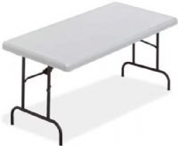 Iceberg Enterprises 65213 IndestrucTable TOO Folding Table, 1200 Series Commercial Grade, Platinum, Size 30” x 60”, 1200 lbs Capacity, Maximum 29” High, For Commercial/Heavy Duty Environments, Heavy Duty 1” Round Powder Coated Steel Legs, Contemporary Top Design is 2” Thick, Washable, dent and scratch resistant (ICEBERG65213 ICEBERG-65213 65-213 652-13) 