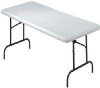 Iceberg Enterprises 65323 IndestrucTable TOO Folding Table, 600 Series Utility Tables, Platinum, Size 30” x 72”, For Lighter Duty Use, Contemporary Top Design, Powder Coated 1” Round Legs, Holds 600 lbs. Evenly Distributed, 29” High (ICEBERG65323 ICEBERG-65323 65-323 653-23) 