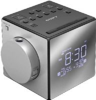 Sony ICF-C1PJ Alarm Clock Radio with Time Projection; Time projection with adjustable viewing angle; USB port for charging smartphones; FM/AM radio with digital tuner & 10-station presets; Dual alarms; Wake to radio, buzzer, or 5 nature sounds; Gradual wake alarm & snooze button; No Power, No Problem, clock & alarm battery back-up; UPC 0272428753330 (ICFC1PJ ICF C1PJ) 