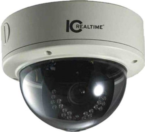 IC Realtime ICHD-850VD-IR Indoor/Outdoor HD-SDI Vandal Dome Camera with IR, Gray with Black, 1/3