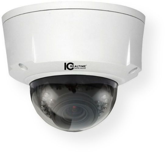 IC Realtime ICIP-D2048SL Full Size 2MP IP Vandal Dome Camera; Indoor Outdoor use; Motorized 4mm 8mm motorized lens; 1/1.9