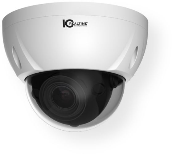 IC Realtime ICIP-D2812SL Full Size 2MP IP Vandal Dome Camera; Indoor Outdoor use; Motorized 2.7mm 12mm motorized lens; 1/2.8