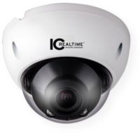 IC Realtime ICIP-D2732Z Dome IP Camera 2MP Indoor and Outdoor Mid Size Vandal Dome; Varifocal 2.8 to 12mm motorized lens (98 to 30 degrees); 90 feet Smart IR; Maximum IR LEDs Length 90 feet; IP66 weather rating; POE capable; IK10; 30 fps at 1080P (1920 x 1080); Product Dimensions 4.80" x 3.50"; Shipping Dimensions 8.0" x 6.0" x 6.0"; Weight 1.43 lb; Shipping Weight 2.0 lb (ICIPD2732Z IC-IPD2732-Z ICIPD-2732Z ICREALTIME-ICIP-D2732Z ICREALTIME-ICIPD2732Z ICREALTIME-ICIPD-2732Z) 