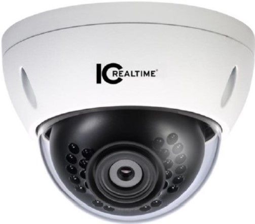 IC Realtime ICIPD3000IR 3 MegaPixel Indoor/Outdoor IP Camera H.264/JPEG 3.6 mm Fixed Lens - Clear; 1/3