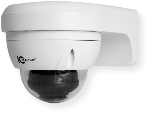 IC Realtime ICIP-D4730 Vandal Mid Size 4MP Network Dome Camera, Indoor and Outdoor; Utilizes a 1/3