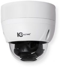 IC Realtime ICIP-D8320-IR Vandal Dome IP Camera 8MP 4K, Indoor and Outdoor Small Size; Utilizes a cutting edge 1/2.5" 8MP CMOS sensor to deliver stunning 4K resolution at frame rates as high as 15fps; On top of the sensor sits a fixed 4mm lens which delivers a handy, general purpose 87 degrees horizontal field of view (ICIPD8320IR ICIPD-8320IR ICIP-D8320IR ICREALTIME-ICIPD8320IR ICREALTIME-ICIP-D8320-IR ICREALTIME-ICIP-D8320IR) 