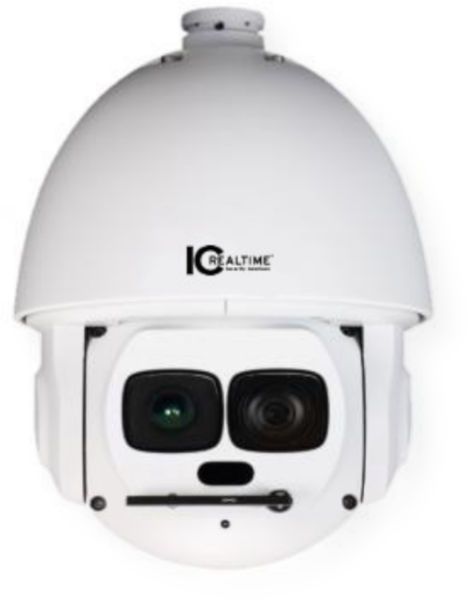 IC Realtime ICIP-P2300Y-L Ultra High Performance Point and Zoom Camera, 2MP IP Full Size PTZ; Super long range laser night vision proprietary built-in video analytics called IVS (Intelligent Video Analysis); Long range Smart Laser illuminator that turns nightime into daytime at up to 1500 ft; Product Dimensions 9.45