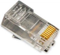 ICC ICMP8P8C5E Telephone Plug, 8P8C, CAT 5e Stranded, 100-Pack, Designed for 8-position and 8-conductor, stranded wires, round CAT 5e UPT cables, Ideal for customization of patch cords for voice or data applications (ICM-P8P8C5E ICM-P8P8-C5E ICMP8P8-C5E) 