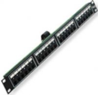 ICC ICMPP024T2 Telco Patch Panel, 6P2C, 24-Port, 1 Rack Mount Space (RMS), Rack mounted 6-position 2-conductor Telco patch panel provides voice connectivity applications, Integrated with 1 male 50-pin telco connector, Designed to fit all standard 19-Inch racks and cabinets (ICM-PP024T2 ICMPP-024T2 ICMPP024T ICMPP024) 