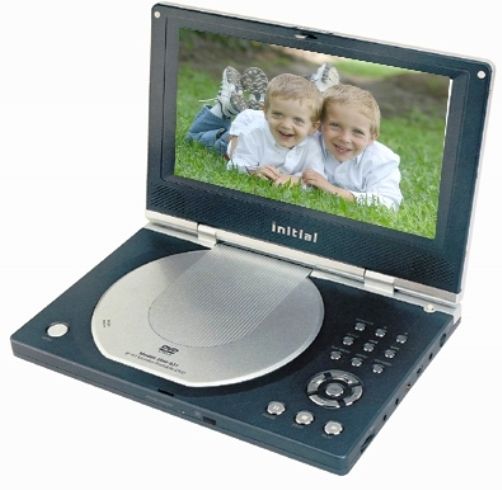 Initial Technology IDM-831B 8-Inch Portable DVD Player, Composite Video Output, Digital Coaxial Audio Output, Dolby Digital Sound Output, DTS Sound Output, Audio Output, Dual Hi-Fi Stereo Headphone Output (IDM831B IDM 831B IDM-831 IDM831 IDM831-B)