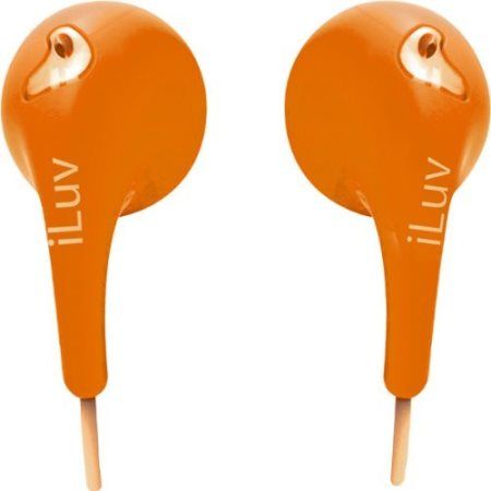 iLuv iEP205-ORG Bubble Gum 2 Flexible Jelly-Type Stereo Earphones, Orange, Ultra lightweight and comfortable design, Built with high-performance speakers for extended frequency range, lower distortion and hi performance; Ideal for portable digital audio devices, UPC 639247153875 (IEP205ORG IEP205 ORG IEP-205-ORG IEP 205-ORG IEP205-ORANGE)