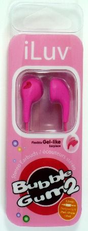 iLuv iEP205-PNK Bubble Gum 2 Flexible Jelly-Type Stereo Earphones, Pink; For all iPhone, all iPod touch, all iPod nano, all iPad Air, alll iPad, all Galaxy S series, all Galaxy Note series, all Galaxy Tab series, LG, HTC, and other smartphones, tablets and 3.5mm audio devices; Ultra lightweight and comfortable design; UPC 639247153882 (IEP205PNK IEP205 PNK IEP-205-PNK IEP 205-PNK)