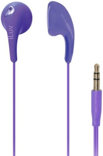 iLuv iEP205-PUR Bubble Gum 2 Flexible Jelly-Type Stereo Earphones, Purple; For all iPhone, all iPod touch, all iPod nano, all iPad Air, alll iPad, all Galaxy S series, all Galaxy Note series, all Galaxy Tab series, LG, HTC, and other smartphones, tablets and 3.5mm audio devices; Ultra lightweight and comfortable design; UPC 639247153899 (IEP205PUR IEP205 PUR IEP-205-PUR IEP 205-PUR)