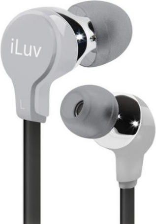 iLuv iEP314-SIL Party On Earphones with Flat Wire, Silver, Fully-closed ear pieces deliver maximum sound, Lightweight ergonomic and comfortable design, Tangle-free ultra-flexible and convenient flat cable design, 3.5mm plug ideal for digital devices such as iPod / iPhone / MP3 / Smartphones, UPC 639247133327 (IEP314SIL IEP314 SIL IEP-314SIL IEP 314SIL)