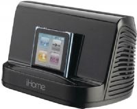 iHome IHM16B Portable Stereo Speaker, Black; Designed to work with your iPad, iPhone, iPod, MP3 player, or any audio device, this system provides high quality audio for your songs and videos; Built in audio cable lets you connect audio devices; High fidelity speaker in a specially designed chamber for stunning audio quality; UPC 047532895520 (IHM-16B IHM 16B IHM16) 