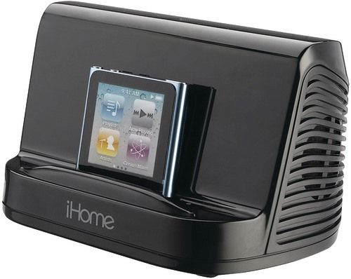 iHome IHM16B Portable Stereo Speaker, Black; Designed to work with your iPad, iPhone, iPod, MP3 player, or any audio device, this system provides high quality audio for your songs and videos; Built in audio cable lets you connect audio devices; High fidelity speaker in a specially designed chamber for stunning audio quality; UPC 047532895520 (IHM-16B IHM 16B IHM16)
