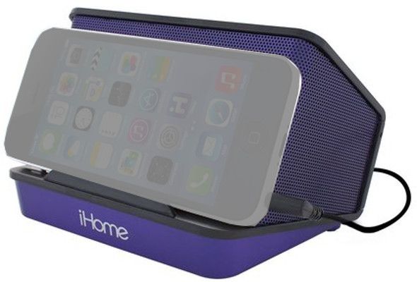 iHome IHM27UC Portable Rechargeable Stereo Speaker with Aux-In, Purple; Built-in rechargeable battery; Connect almost any music device with the analog 3.5mm stereo auxiliary input; Holds iPhone, iPod or any MP3 Player; High Fidelity Speakers with EXB Circuitry; Rechargeable Li-Ion Battery; UPC 047532902570 (IHM 27 UC IHM 27UC IHM27 UC IHM-27-UC IHM-27UC IHM27-UC)