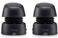 iHome IHM79BC Model iHM79 Rechargeable Mini Speakers, Black; Rechargeable Battery; Vacuum bass design provides surprising volume and bass response in a small space-saving stereo speaker system that fits in your hand; Supplied cable for charging speakers and connecting to audio source; UPC 151903092927 (IHM 79 BC IHM 79BC IHM79 BC IHM-79-BC IHM-79BC IHM79-BC iHM-79 iHM 79) 