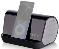iHome IHM9BC Model iHM9 Portable Speaker System For Your iPod or Any MP3 Player, Operates on 4 AA batteries for go-anywhere sound, Built in audio cable connects any iPod or other audio device, Aux-in jack plays audio from audio devices equipped with 3.5mm headphone jack, UPC 047532892208 (IHM 9 BC IHM 9BC IHM9 BC IHM-9-BC IHM-9BC IHM9-BC) 